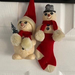 Vintage Winter SnowMan ⛄️ Set Decor